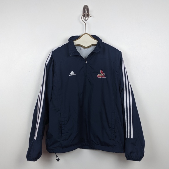 adidas Other - St. Louis Cardinals Navy Adidas Windbreaker - Sz L